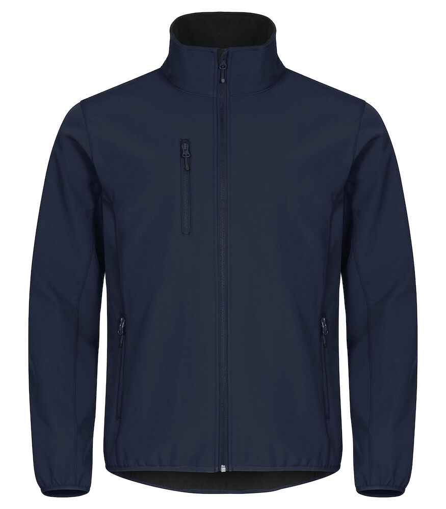 0200910 580 ClassicSoftshellJacket DarkNavy front